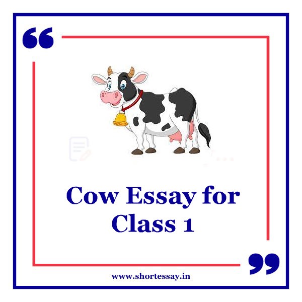 Cow Essay for Class 1