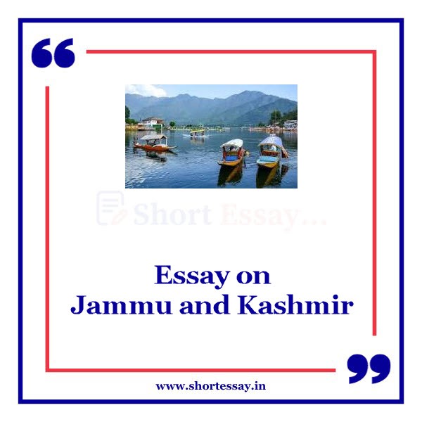 Essay on Jammu and Kashmir